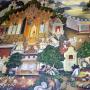 Peinture murale des temples en Thalande