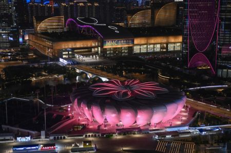 (miniature) Photo aérienne du Centre de tennis du Centre sportif olympique de Hangzhou