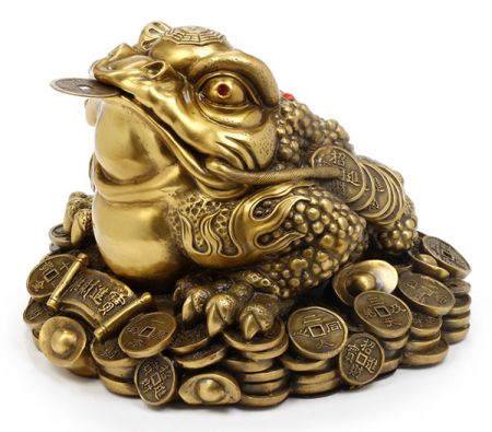(miniature) grenouille de prospérité, crapeau Feng Shui