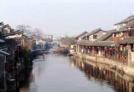(miniature) ville d'eau de Guangfu
