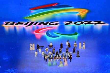 (miniature) Un spectacle avant la cérémonie d'ouverture des Jeux paralympiques d'hiver de Beijing 2022