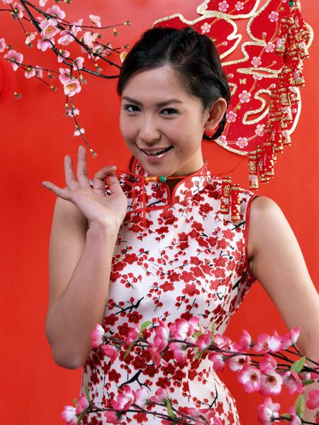 (miniature) Chinoise sexy en robe courte