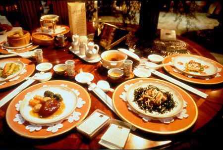(miniature) repas chinois