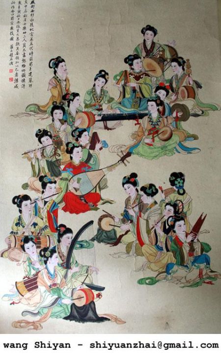 (miniature) peinture traditionnelle chinoise