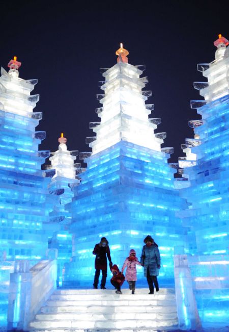 (miniature) pagode en glace