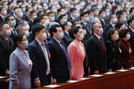 (miniature) La réunion de clôture de la cinquième session du 13e Comité national de la Conférence consultative politique du peuple chinois (CCPPC) se tient au Grand Palais du Peuple
