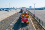 Photos Chine : lancement d'un train de fret vers l'Europe au Heilongjiang