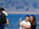 Photos Chine : lac Sayram au Xinjiang