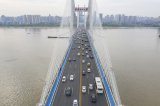 Photos Wuhan : vhicules sur le Deuxime Pont du fleuve Yangts