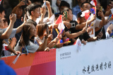 Photos Chine : relais de la torche des Jeux asiatiques  Hangzhou