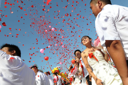 mariage en groupe