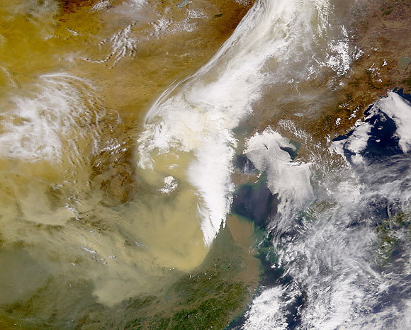 Tempête de sable en Chine