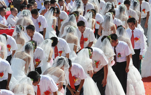 mariage groupé en Chine