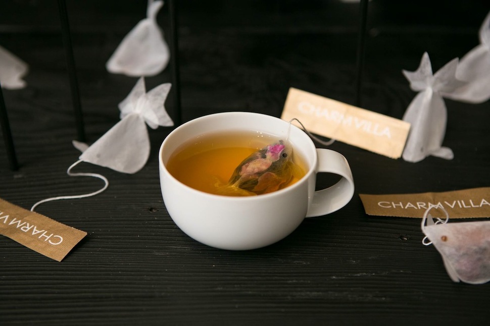 sachet de thé en forme de carpe