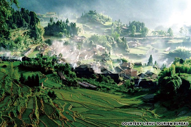 rizières en terrasse de Yunhe
