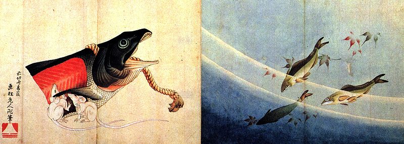 saumon salé et souris