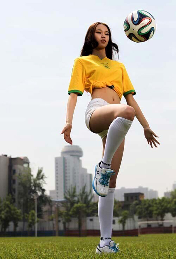 joueuse de football sexy