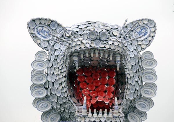 tigre en porcelaine