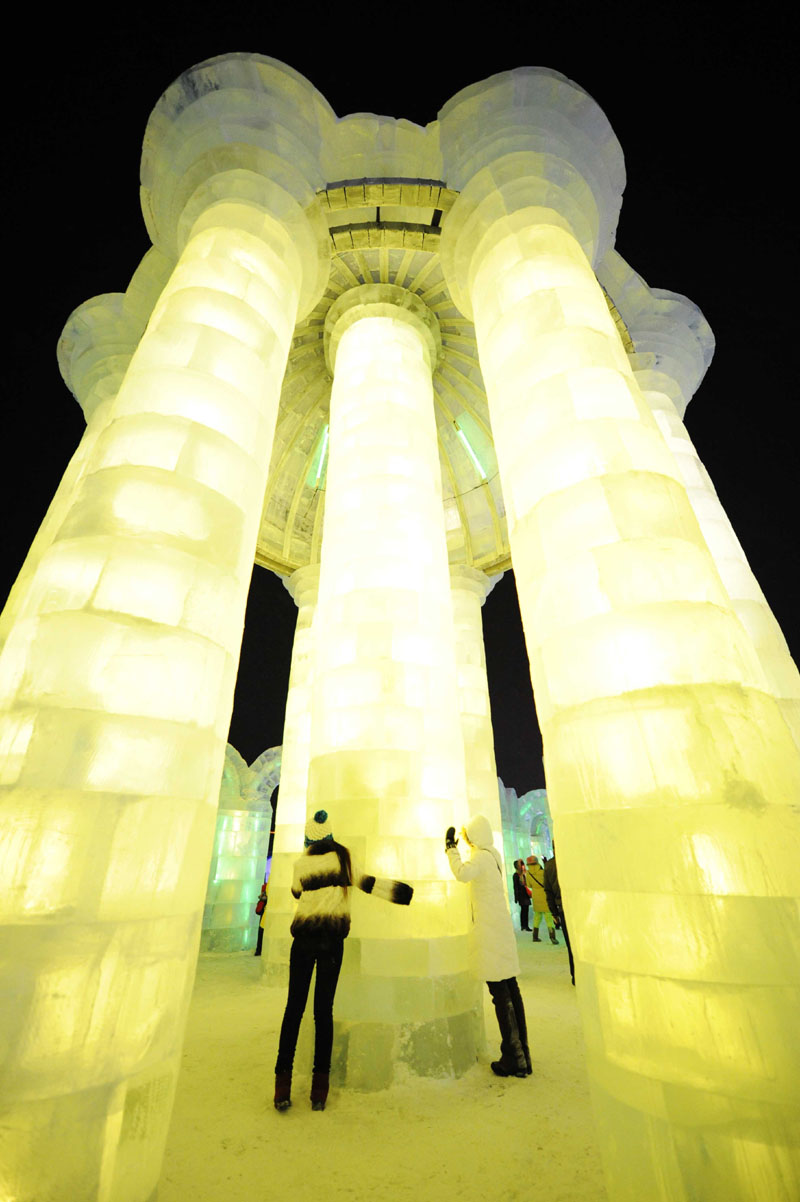 colonnes en glace