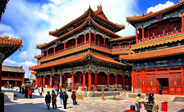 Temple de Yonghe, Temple des lamas