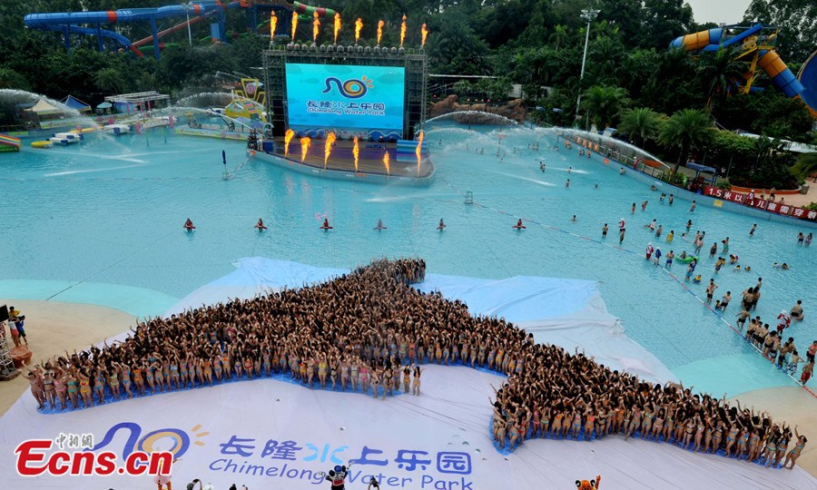 dauphin fait de 1000 femmes en bikini