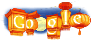 logo Google Chine fête des lanternes