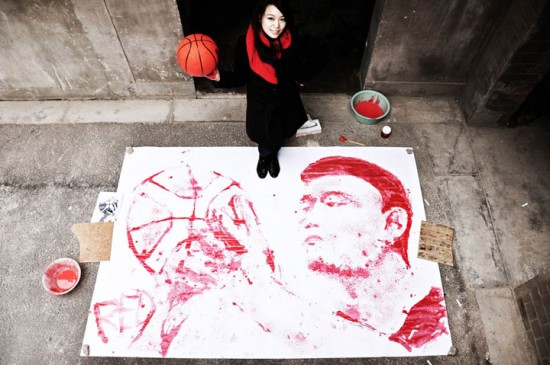portrait de Yao Ming