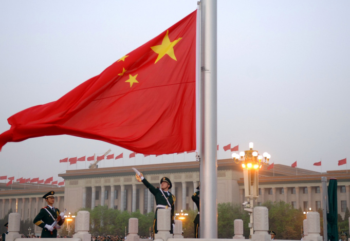 lever de drapeau chinois