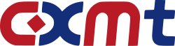 Logo CXMT, sigle stylise rouge et bleu marine