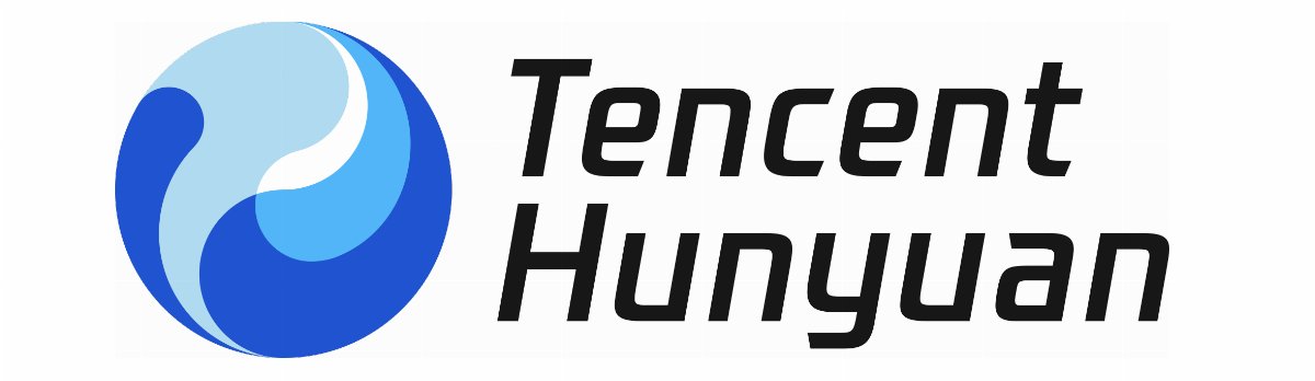 Logo Tencent Hunyuan, cercle bleu sinueux et texte noir