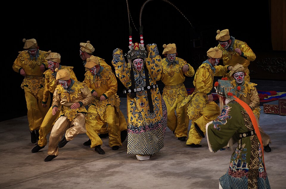 Le Roi des singes dans une représentation d'opéra de Pékin
