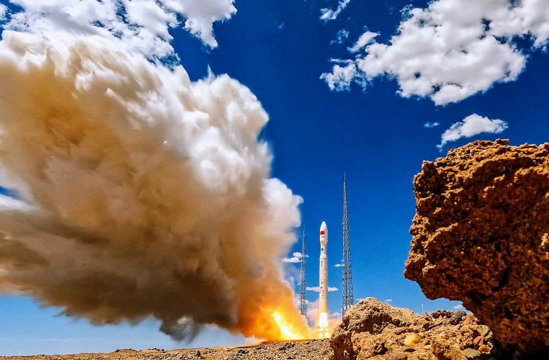 Une fusée porteuse Lijian-1 Y2 décolle depuis le Centre de lancement de satellites de Jiuquan