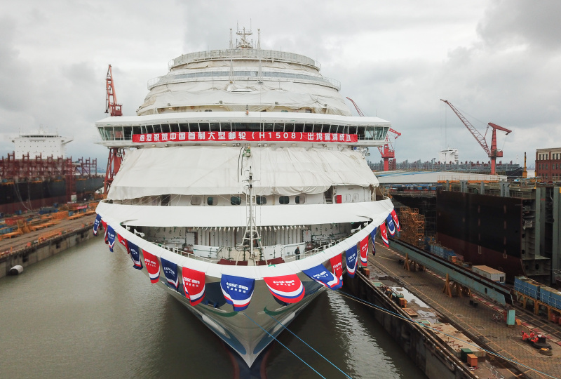 Le premier grand navire de croisière construit en Chine