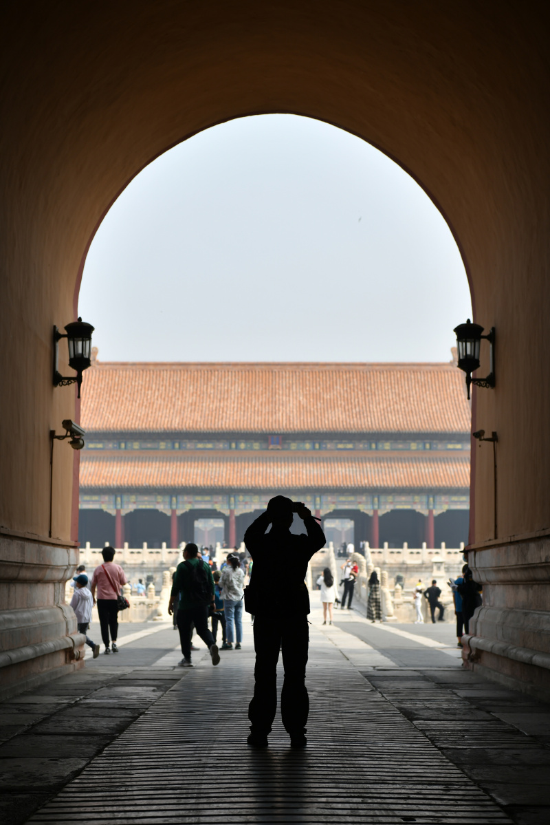 Des touristes visitent le Musée du Palais à Beijing