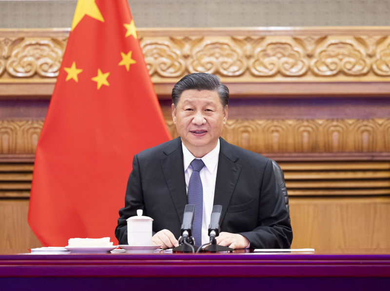 Le président chinois Xi Jinping tient un sommet virtuel avec le président français