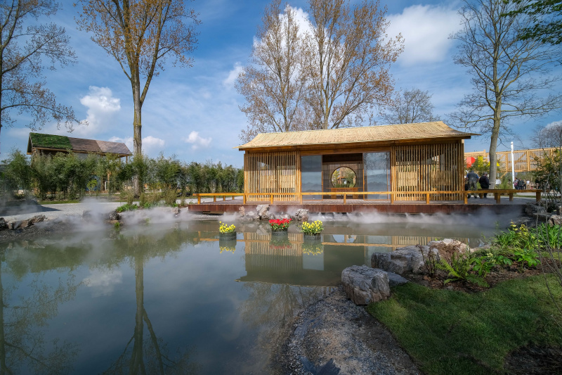 Pavillon de Chine à l'Exposition mondiale de l'horticulture (Floriade Expo 2022) à Almere