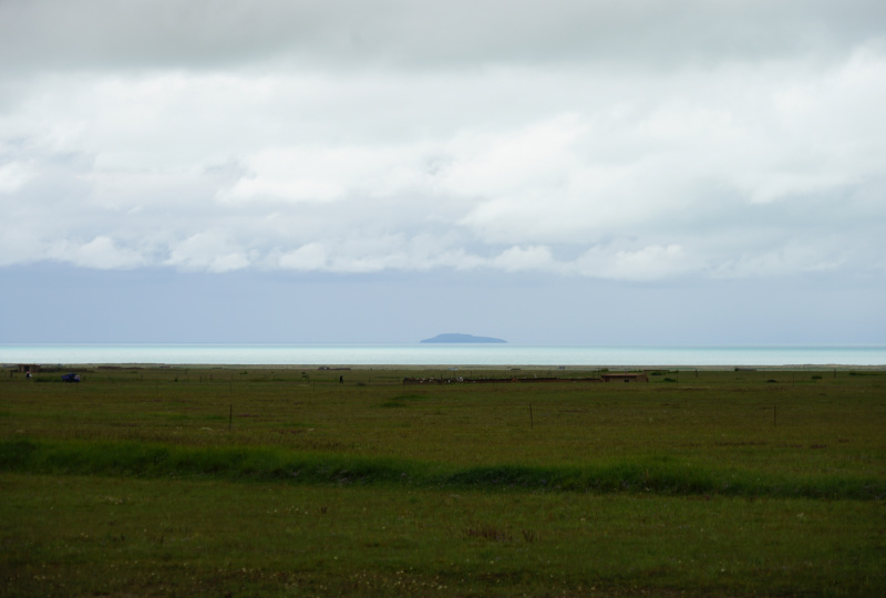 Vue du lac Qinghai
