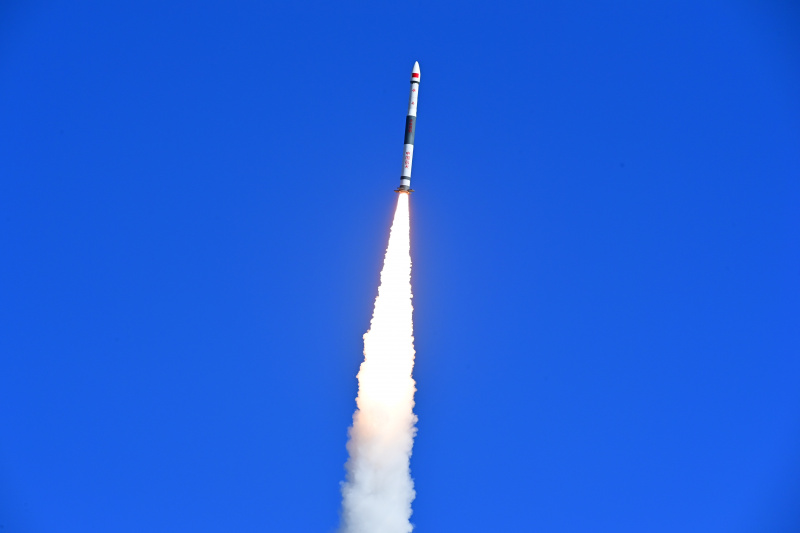 Une fusée porteuse Kuaizhou-1A transportant les satellites de test CentiSpace-1-S3/S4 décolle du Centre de lancement de satellites de Jiuquan
