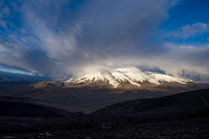 Paysage du mont Muztagata sur le plateau du Pamir