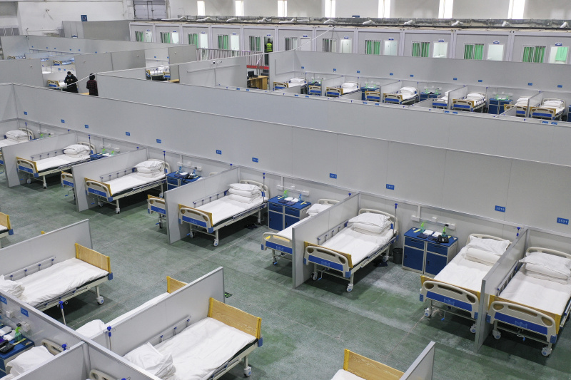 L'intérieur d'un hôpital temporaire pour les patients atteints de la COVID-19 à Changchun