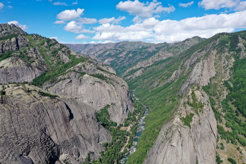 Photo aérienne du géoparc de Keketuohai