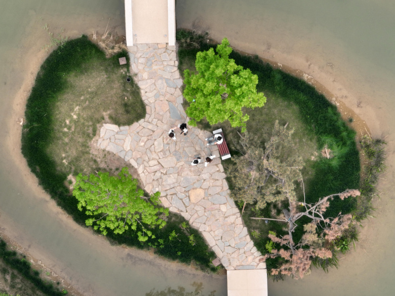 Photo aérienne du parc de Yuerong