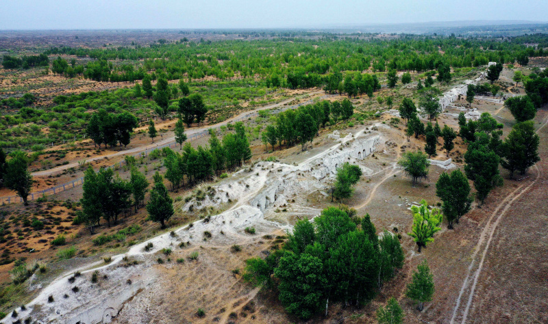 Les ruines de la ville de Tongwancheng