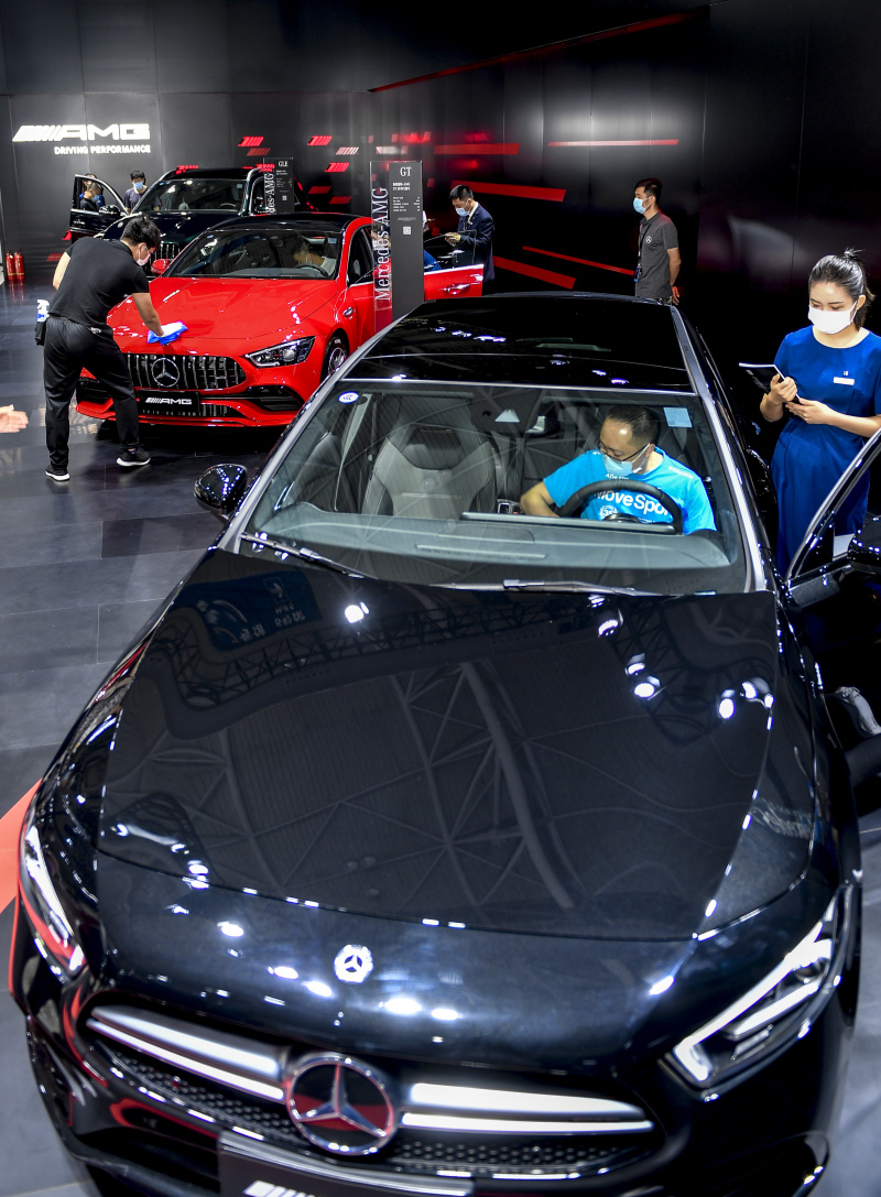 Véhicule présenté lors du 17e Salon international de l'automobile de Changchun de Chine à Changchun