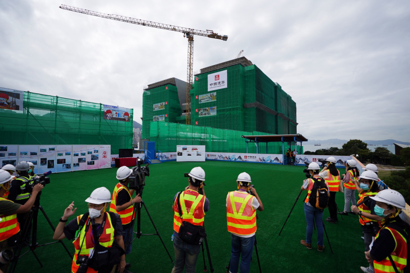 Photo de la structure principale du musée du Palais de Hong Kong dont la construction a été achevée à Hong Kong