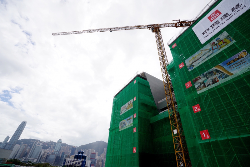 Photo de la structure principale du musée du Palais de Hong Kong dont la construction a été achevée à Hong Kong