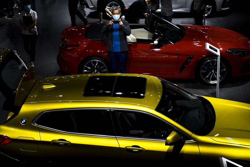 Véhicule présenté lors du 17e Salon international de l'automobile de Changchun de Chine à Changchun