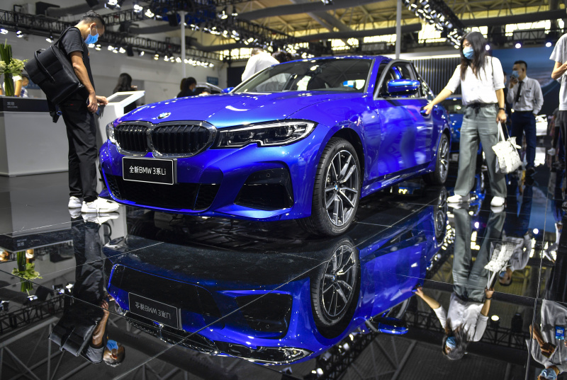 Véhicule présenté lors du 17e Salon international de l'automobile de Changchun de Chine à Changchun