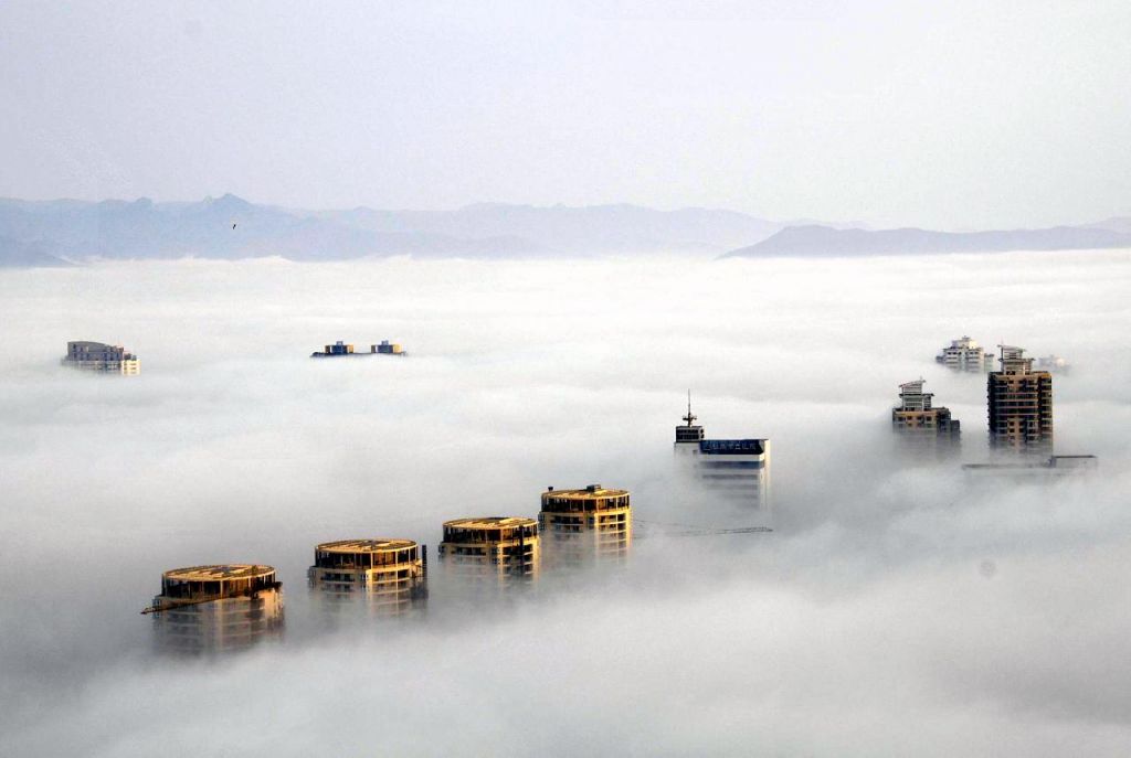 Brouillard à Taizhou