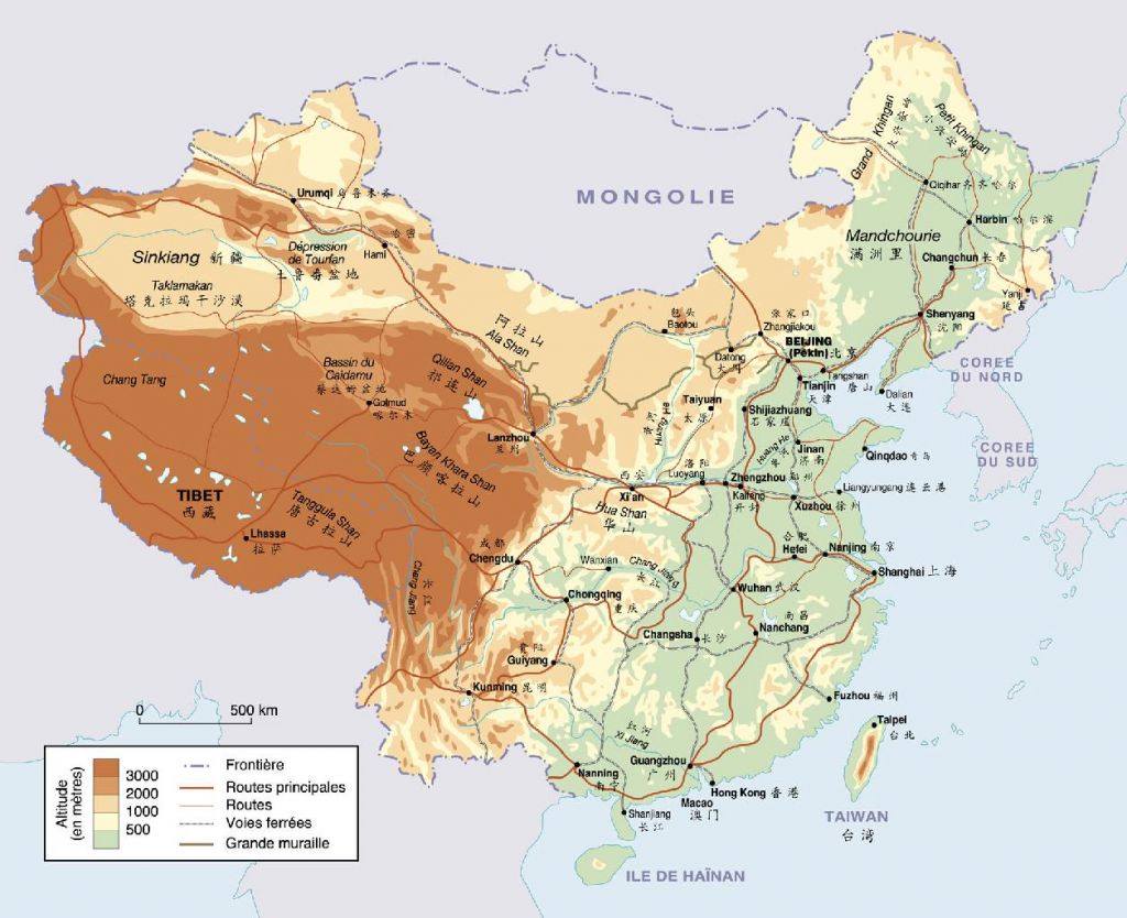 Carte de Chine